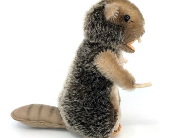Steiff Germany Nagy Beaver Mohair Plush 17 Cm 7 Inches ID