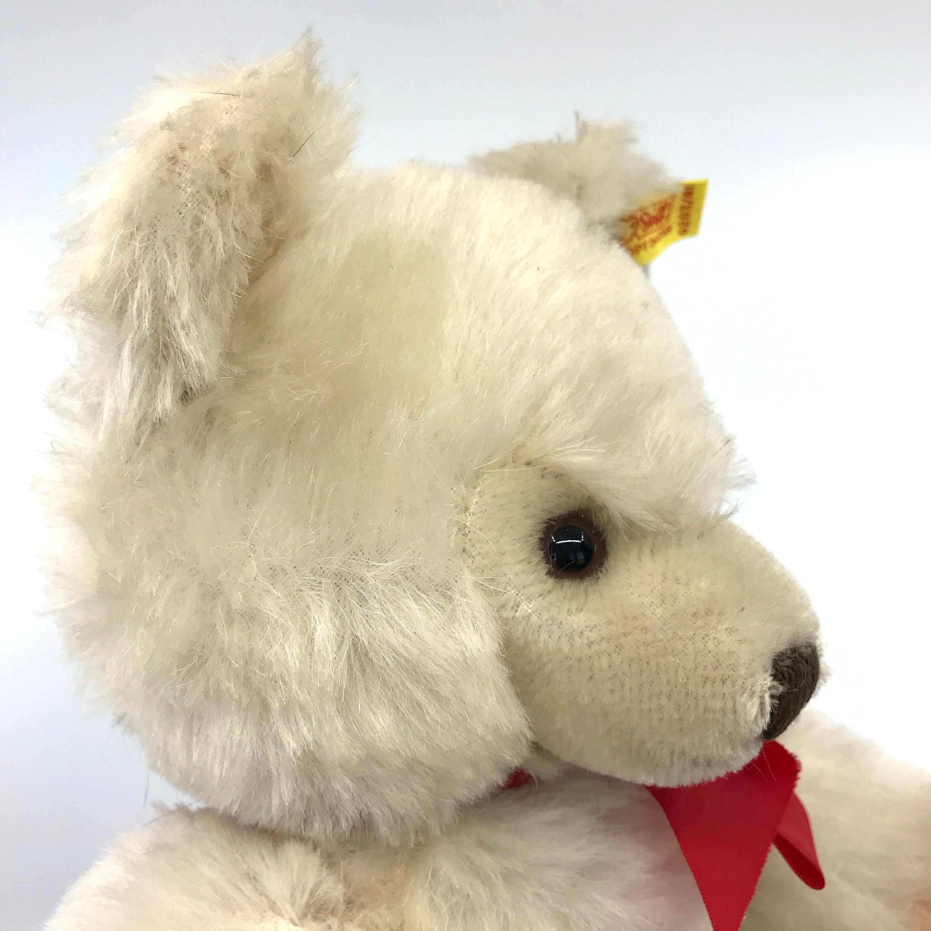 シュタイフ ドイツ オリジナル マスク テディベア ホワイト モヘア