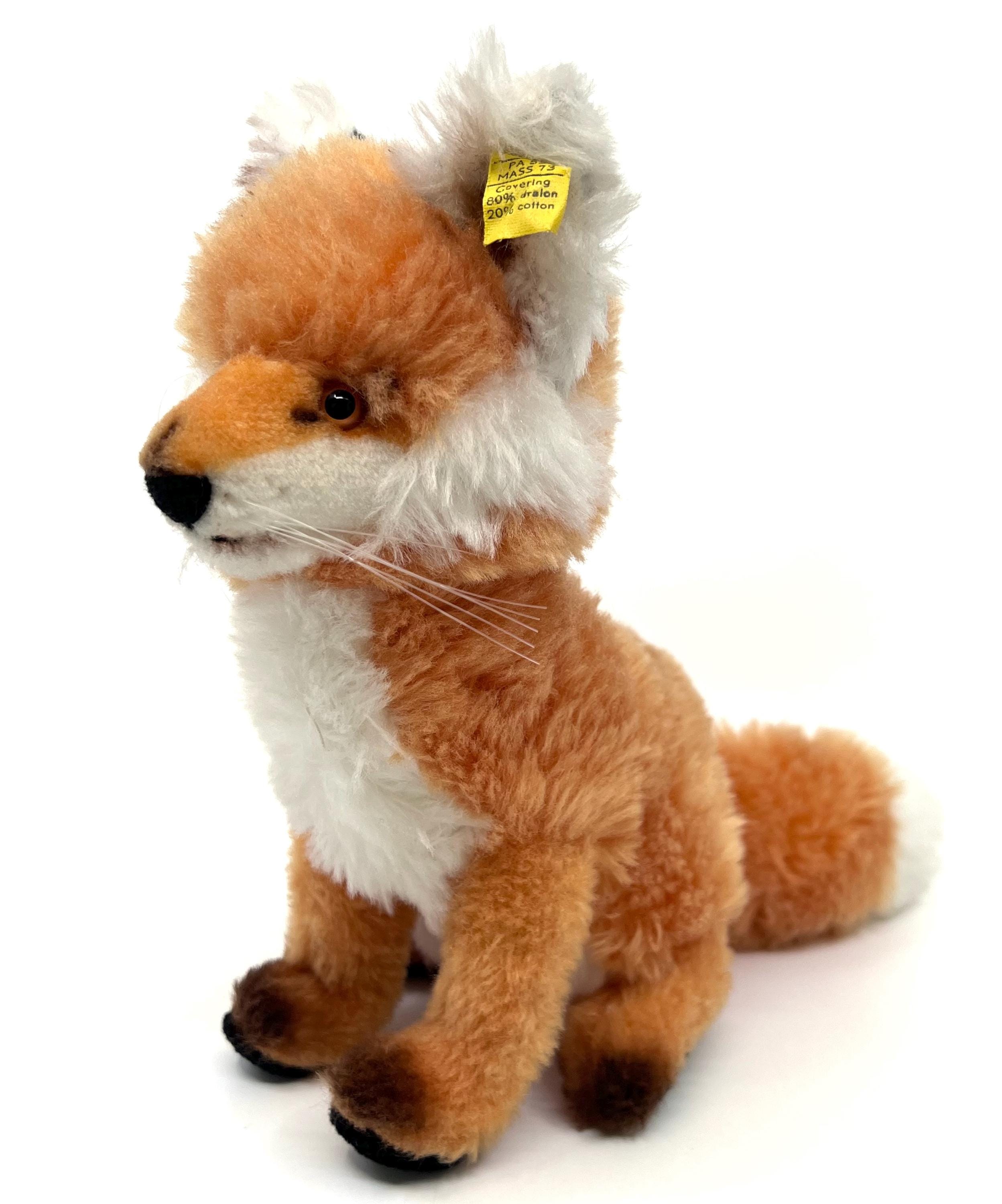 ぬいぐるみ vintage steiff Fox plush toy Steiff Fuzzy Fox - Etsy