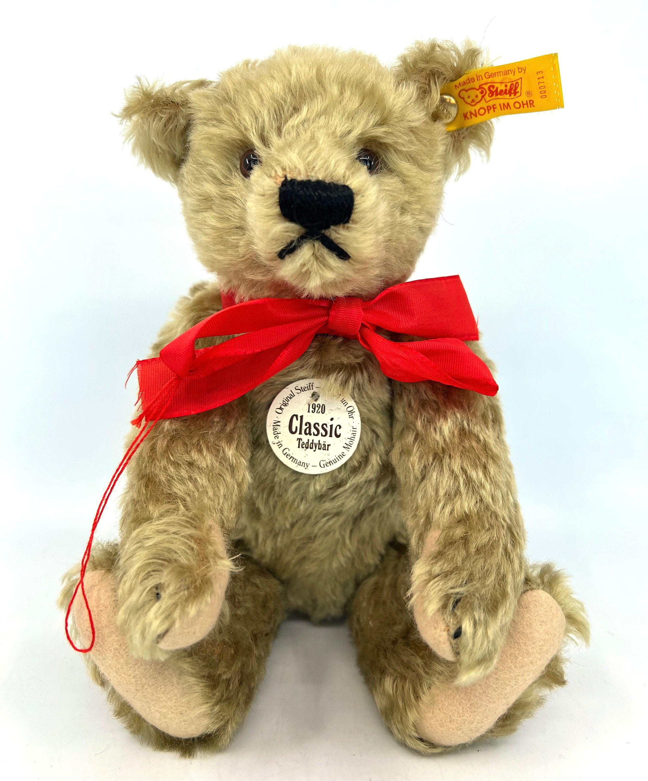 Steiff Classic 1920 Teddy Bear 2003 Brass Mohair Replica Steiff Classic 1920 Teddy Bear 2003 Brass Mohair Replica