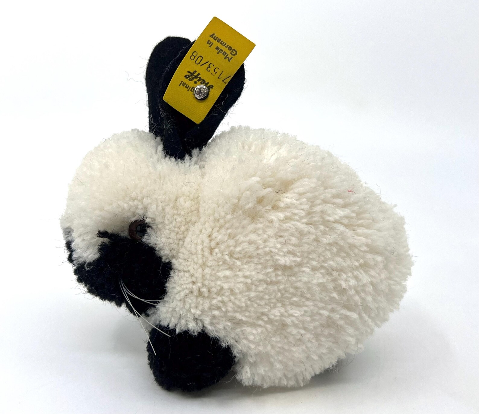 Woolen Rabbit Steiff Woolen Rabbit 1968 Official Archive Tag and ID Button and Flag 8 ...