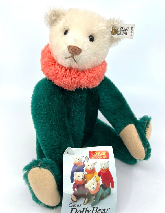 Steiff Circus Dolly Teddy Bear Replica 1913 ID Button Tags 32 Cm