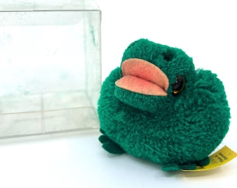 Steiff Woolen Frog 1978 Nuovo in scatola ID Button e tag 7 cm 2,75 pollici Vintage Toy Figure Germania