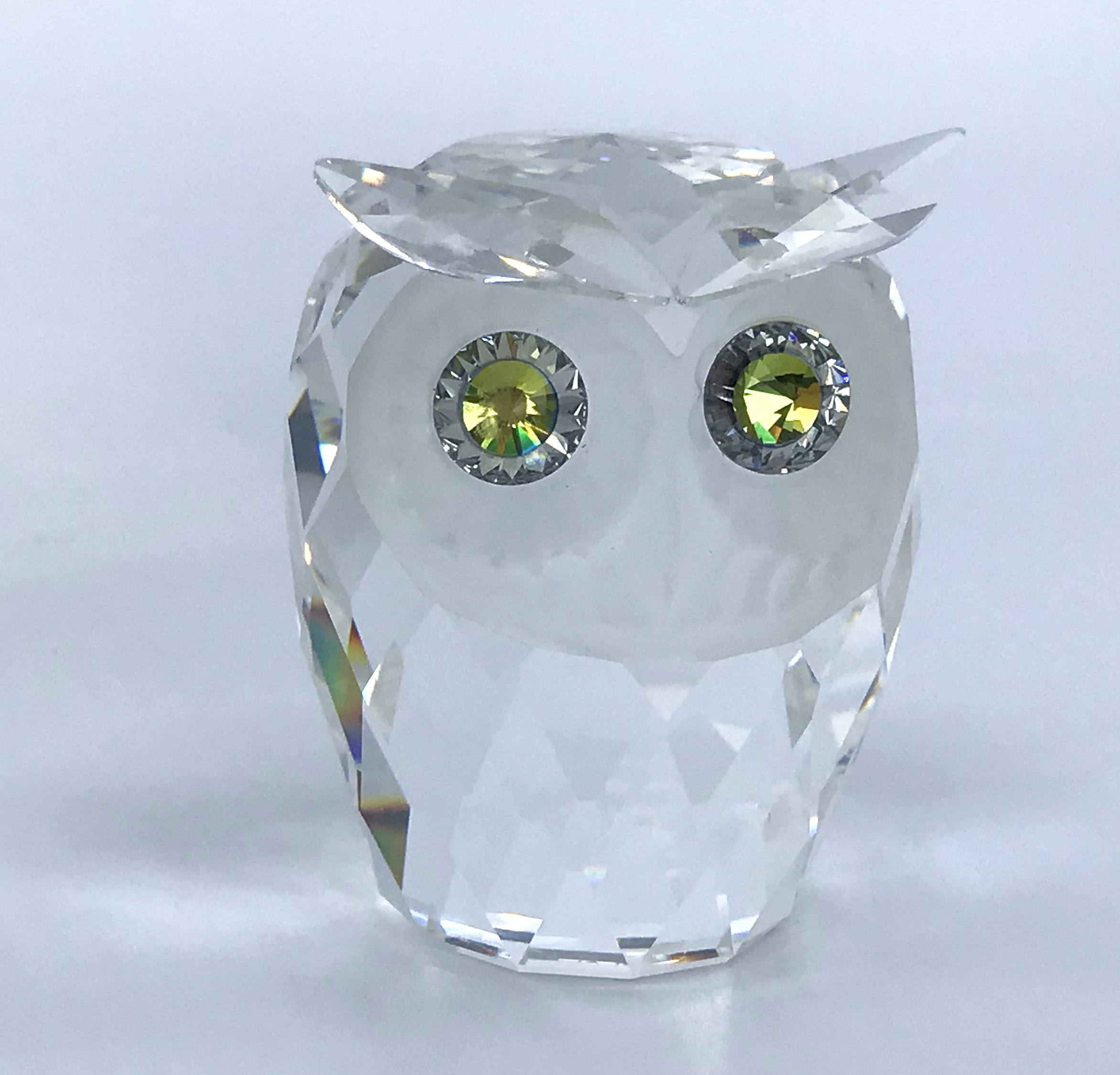 Swarovski Austria Silver Crystal Large Owl 1979 Original Box Swarovski Austria Silver Crystal Large Owl 1979 Original Box