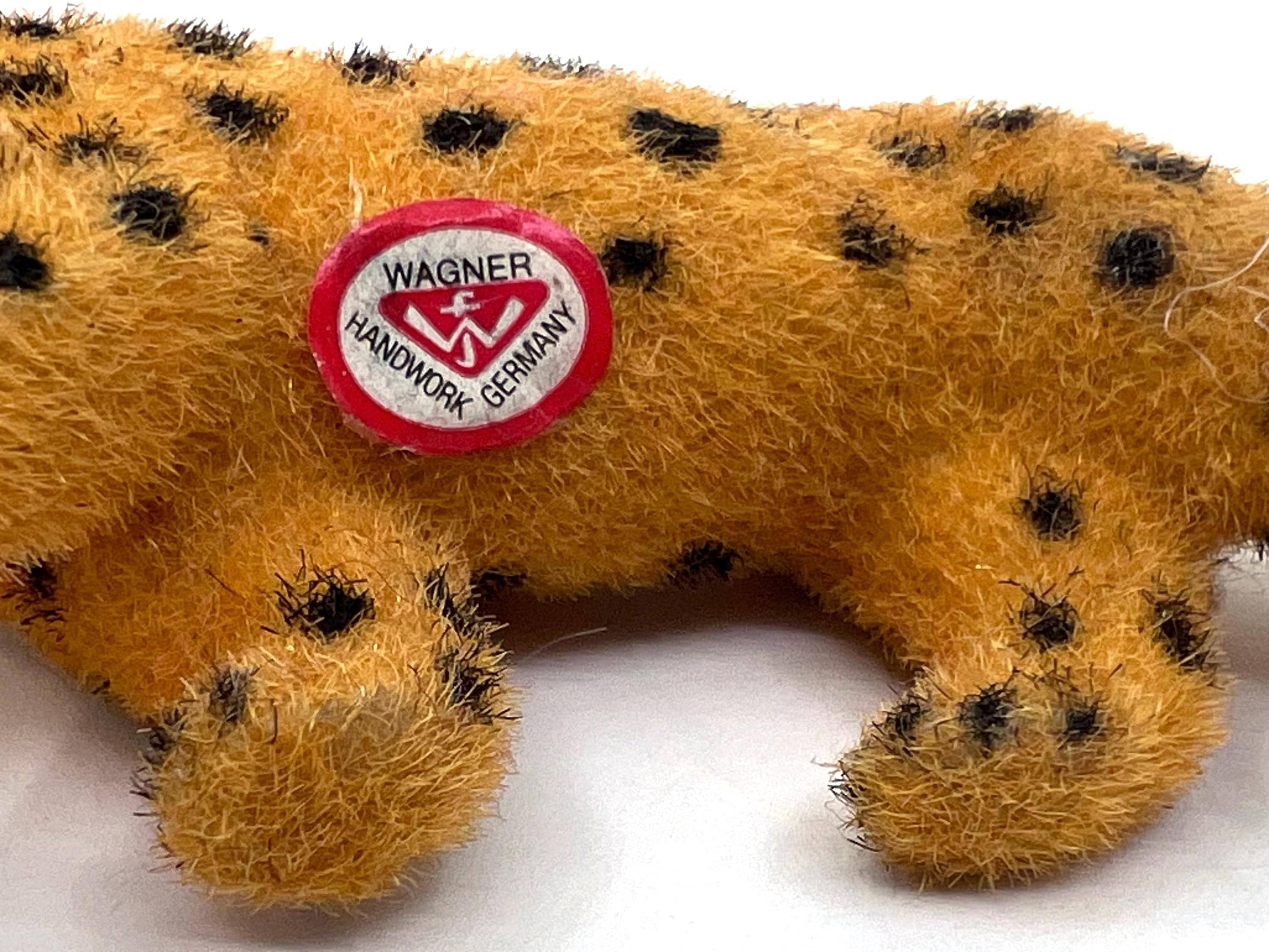 ヴィンテージ 西ドイツのKunstlerschutzワグナー社製　ヒョウ ワーグナー ドイツ クンストラーシュッツ ヒョウ 4 cm 1.5 インチ