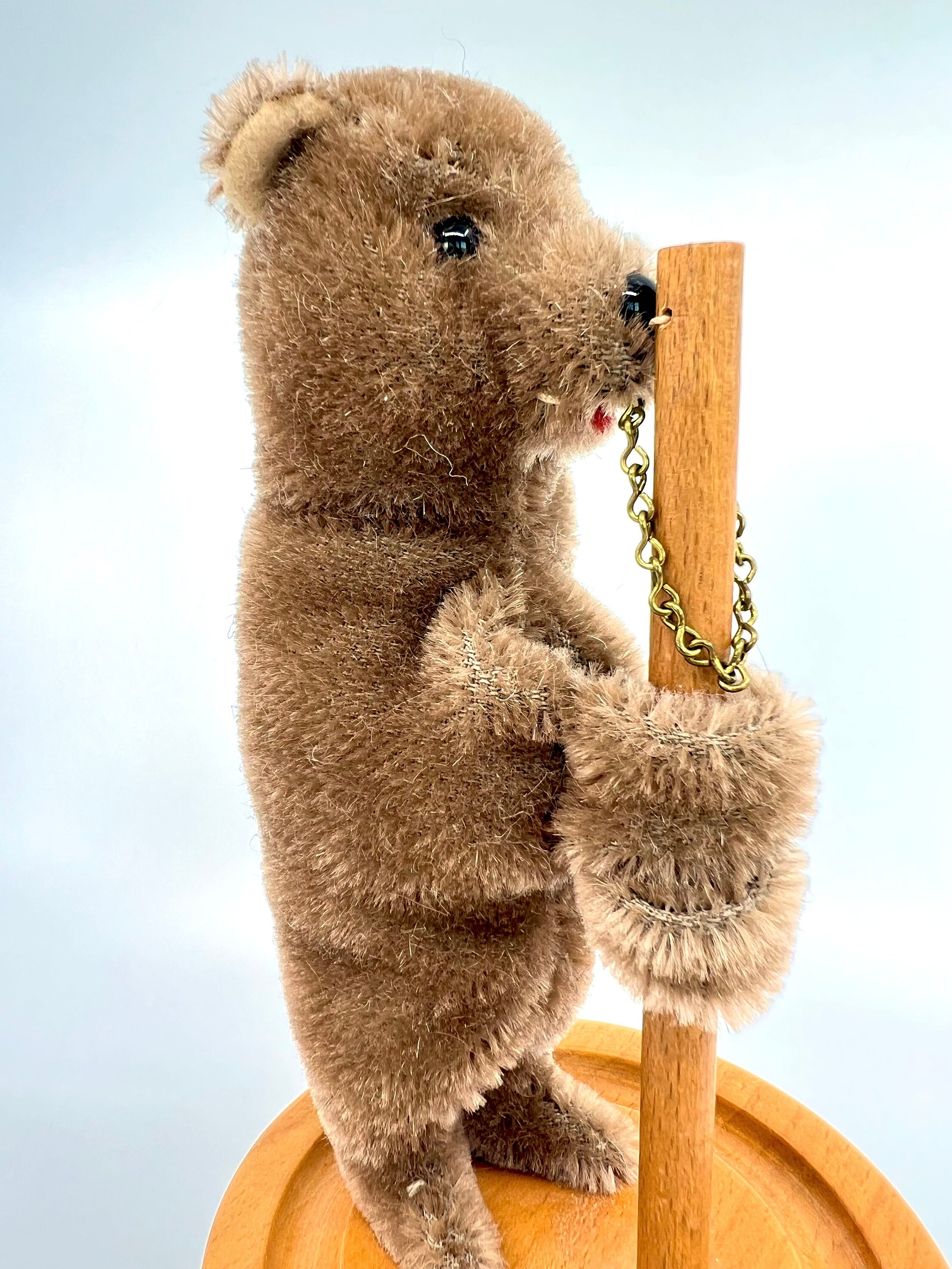 Steiff Museum Tumbler Skittle 1894 Replica Teddy Bear Mohair Plush