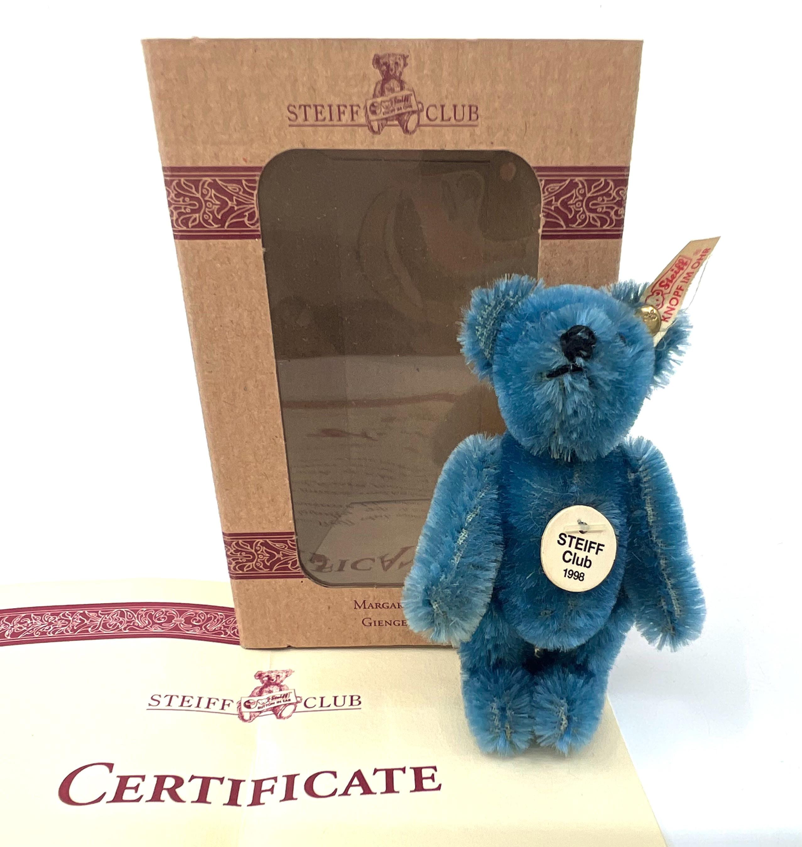 Blue Steiff Bear - Etsy