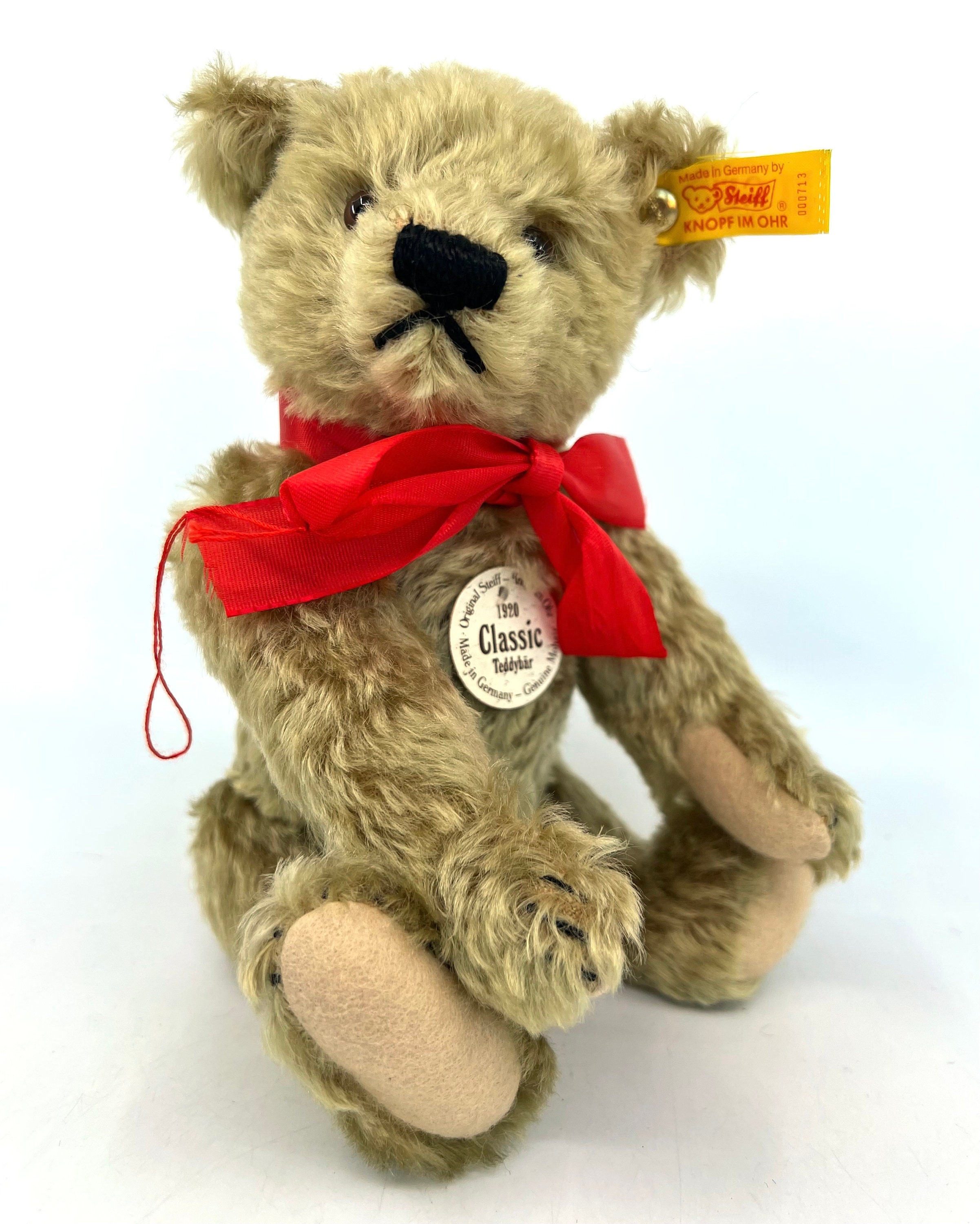 Steiff Classic 1920 Teddy Bear 2003 Brass Mohair Replica