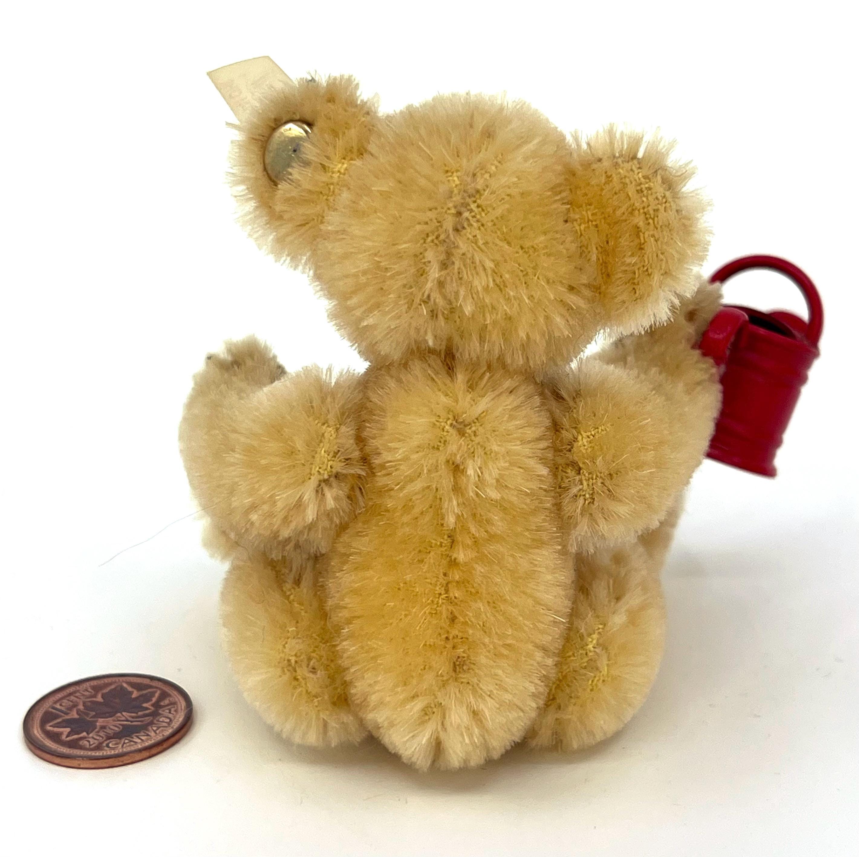 シュタイフカレンダー 7月 ミニテディベア 2001 モヘア限定版 じょうろ