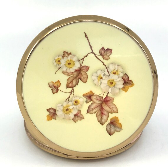 Stratton England Powder Compact Enamel with Bloss… - image 9