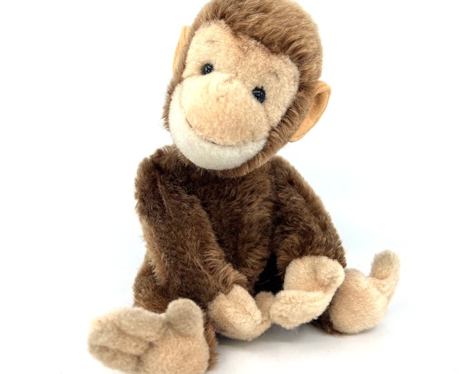 Schuco Yes No Tricky Monkey 1960s Chimp Tail Moves Head Mohair Plush ...