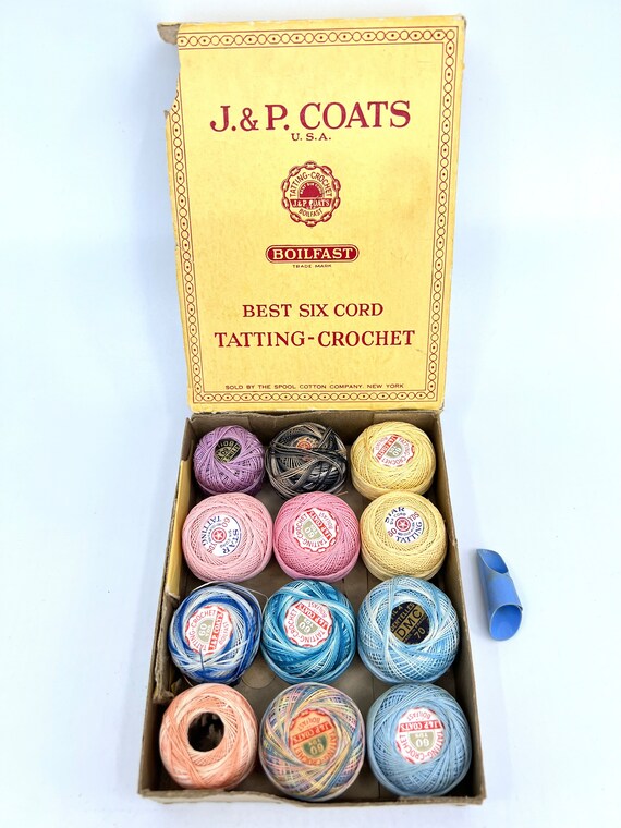 JP Coats DMC Lily Star Mixed Lot 12 Tatting Crochet Thread 6