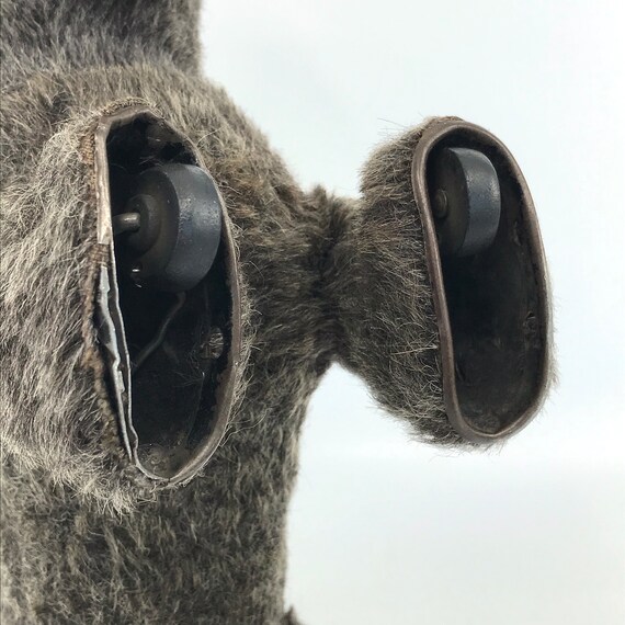 Schuco Germany Trip Trap Scotty Dog Terrier Plush Pull Toy 1950s