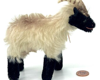 Steiff Snucki Mountain Sheep Mohair Plush 12cm 5 Inches ID Button