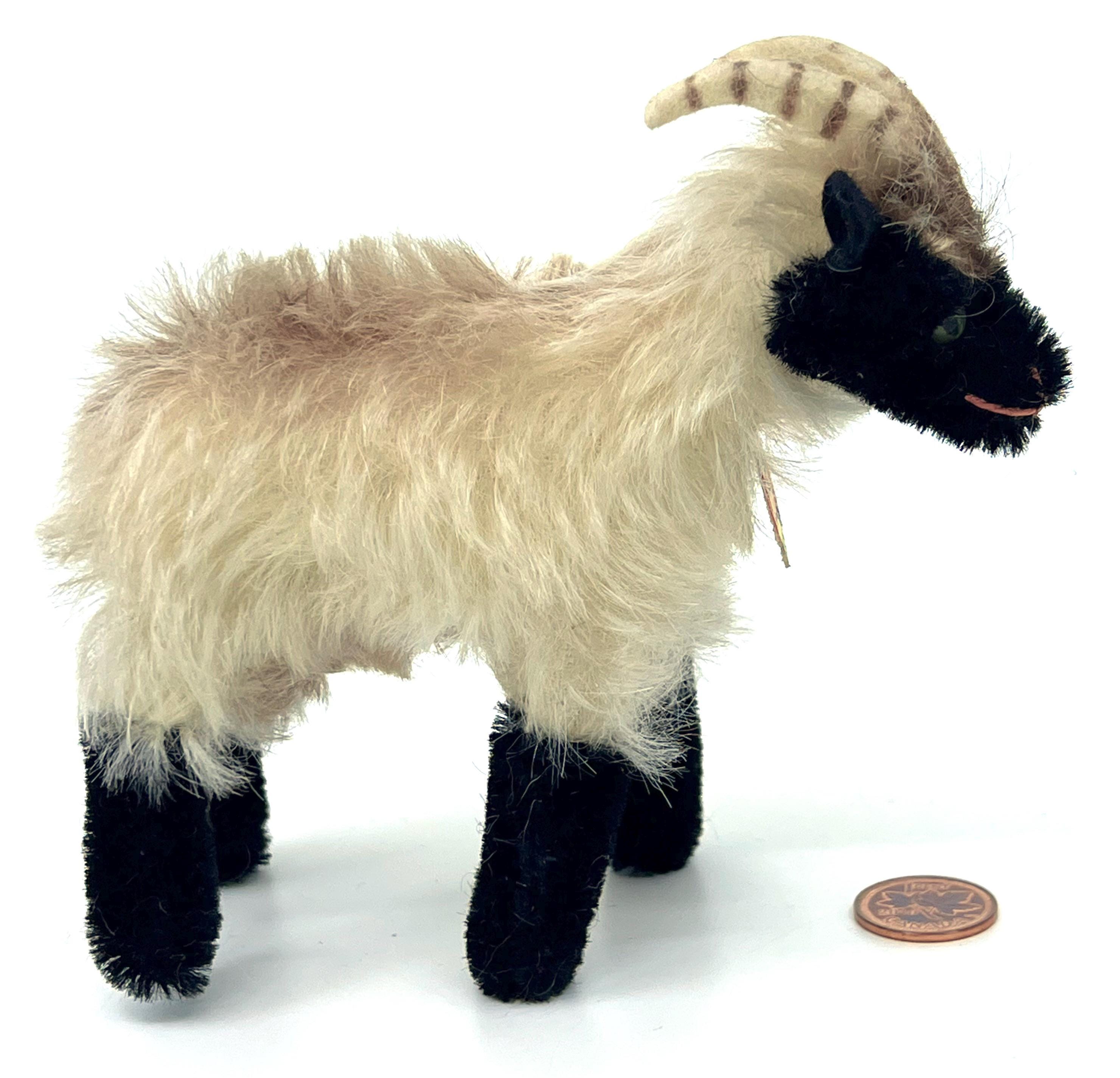 Steiff Snucki Mountain Sheep Mohair Plush 12cm 5 Inches ID Button