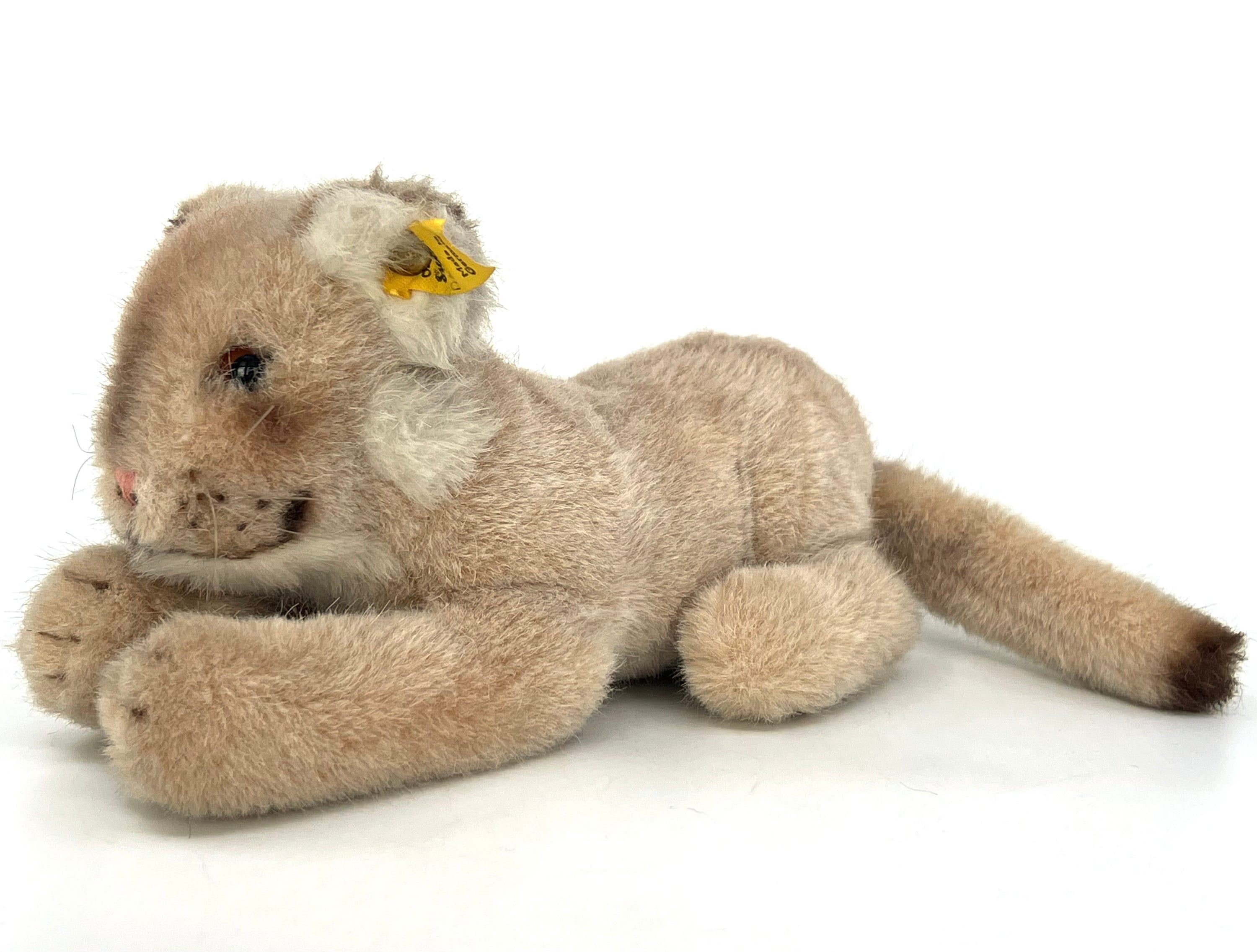 Steiff Sulla Lioness Plush Floppy Lion 1980 -82 ID Button