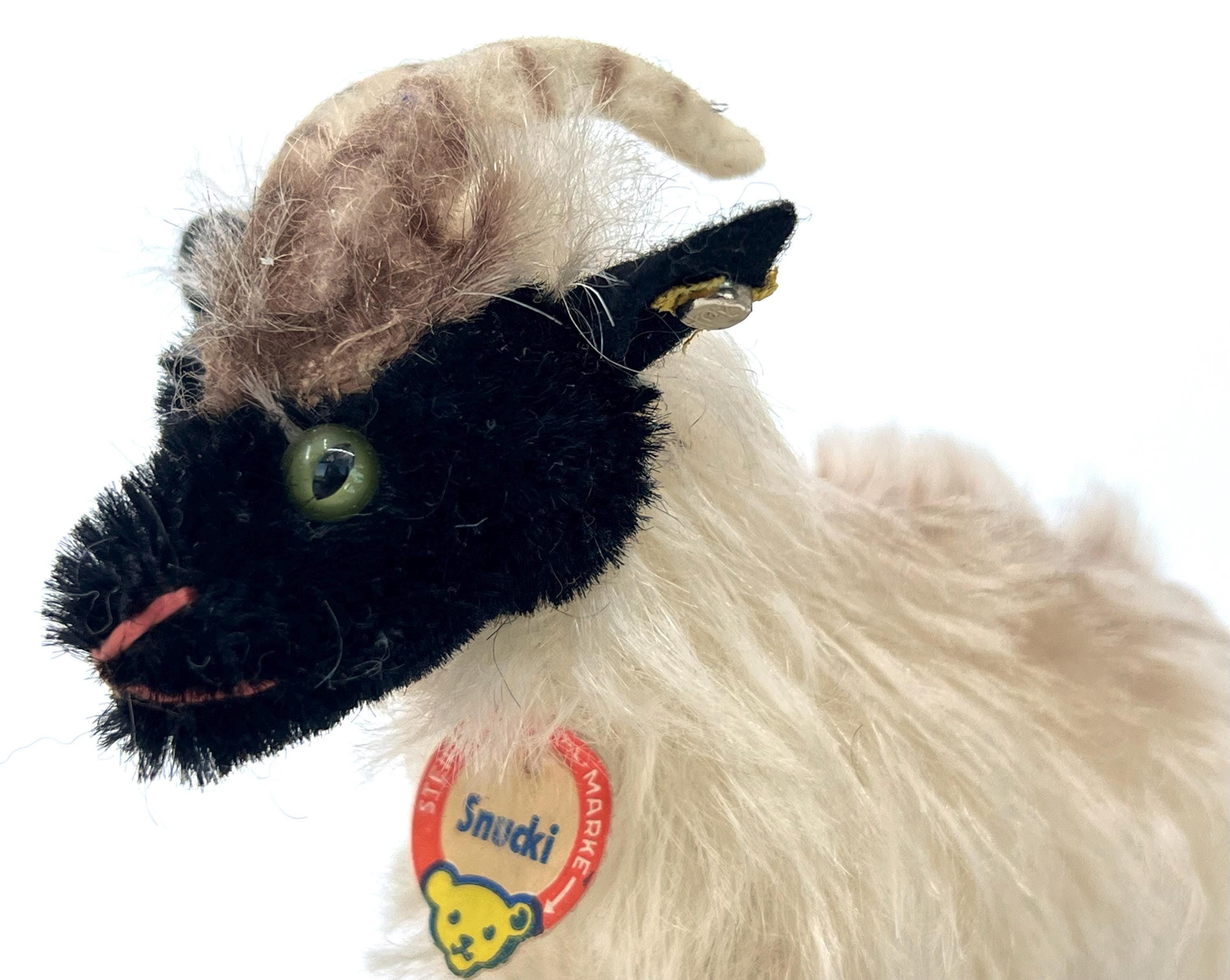 Steiff Snucki Mountain Sheep Mohair Plush 12cm 5 Inches ID Button