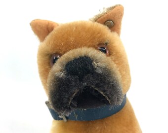 シュタイフ ドイツ サラス ボクサー犬 座っている 14 cm 5.5 インチ