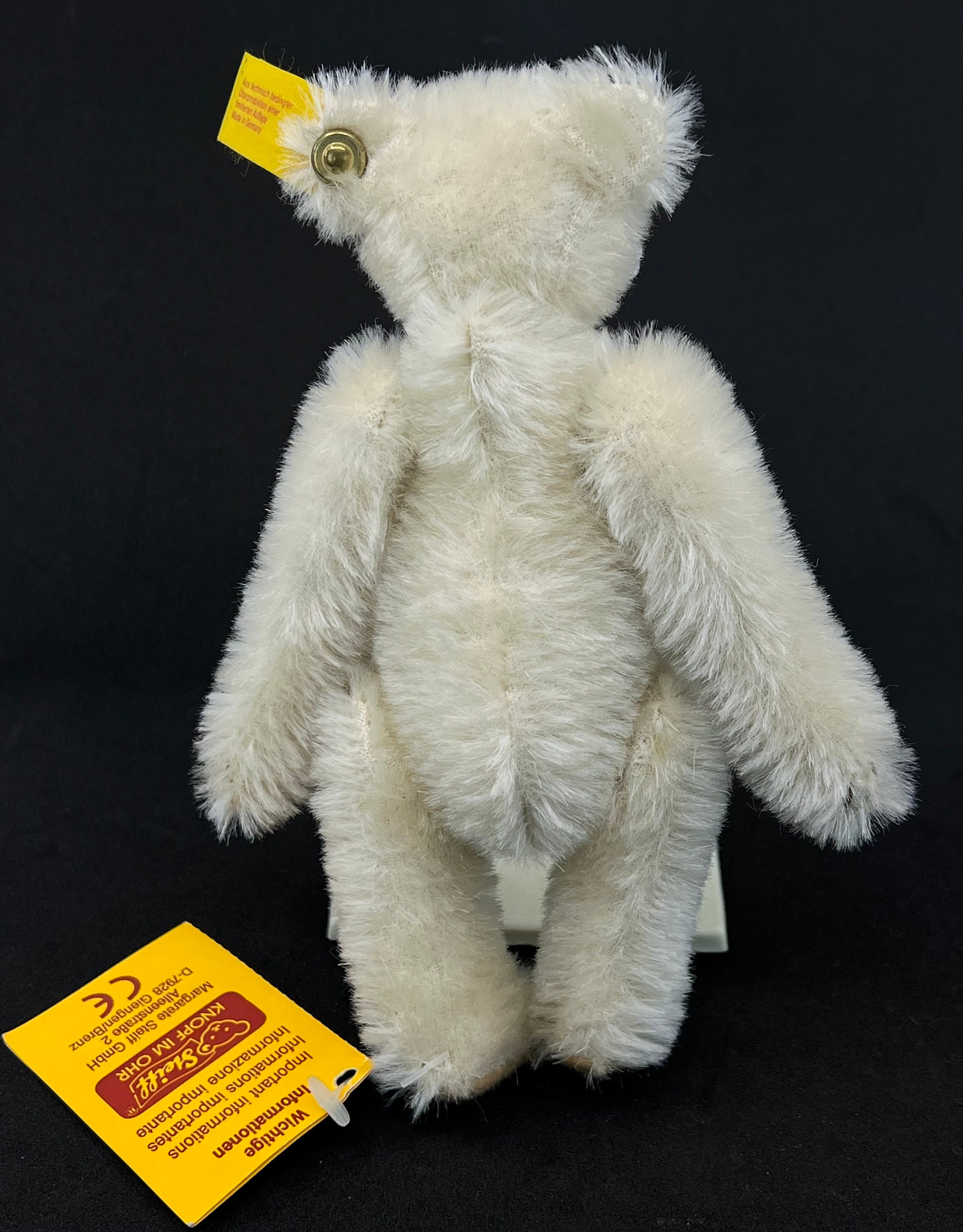Steiff Snap A Part Teddy Bear 1991 Replica Mohair Plush ID
