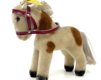 ヴィンテージ シュタイフ 馬 ポニー モヘア ぬいぐるみ コレクター