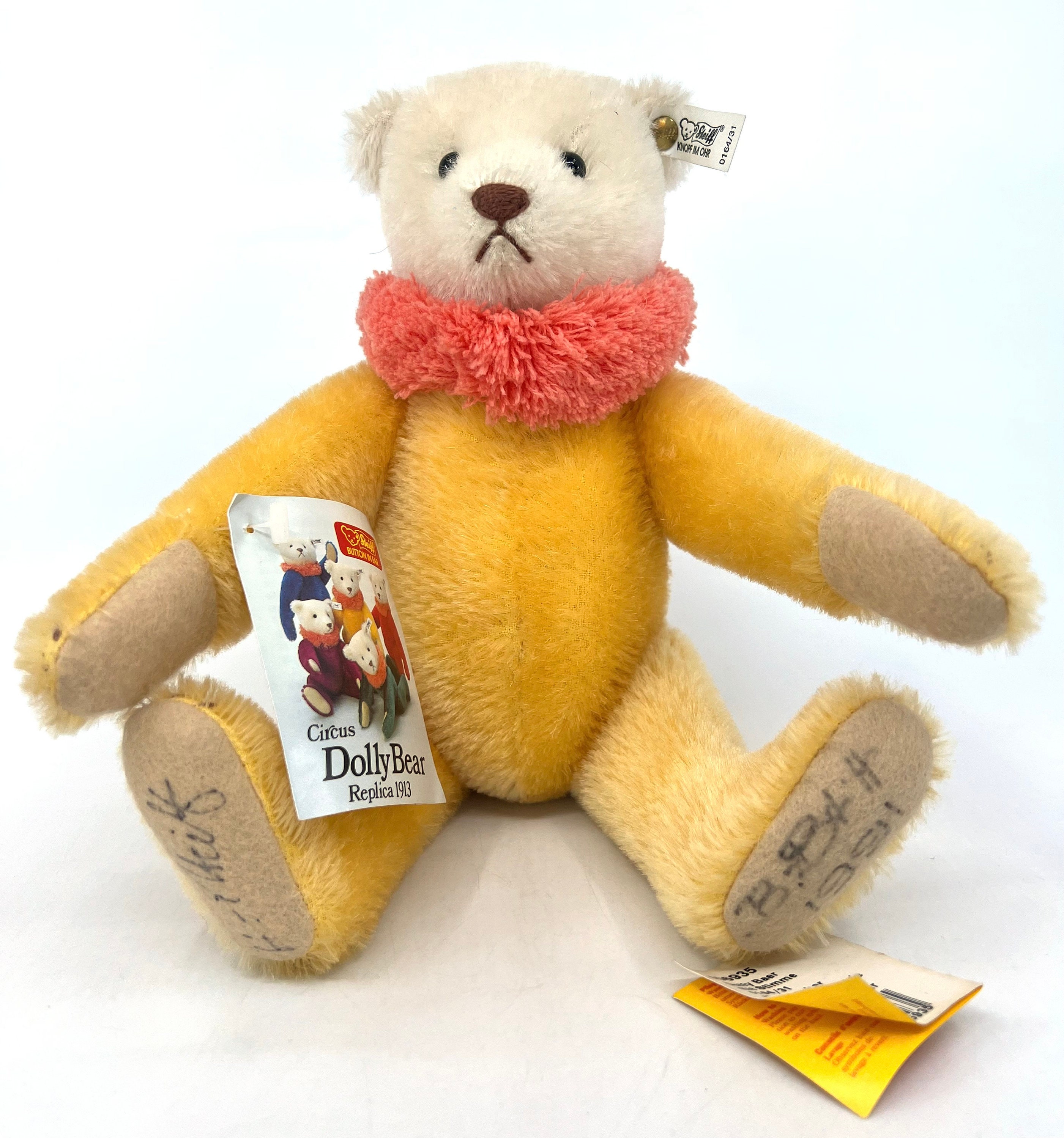【時間指定不可】 Bear Teddy Dolly Circus Steiff Replica ID Autographed 1913 シュタイフ社