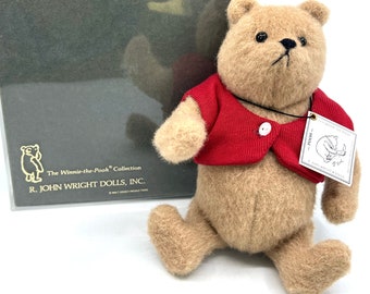R John Wright 8 Inch Winnie the Pooh Bear 1986 Limited Edition