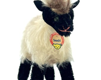 Steiff Snucki Mountain Sheep Mohair Plush 12cm 5 Inches ID Button