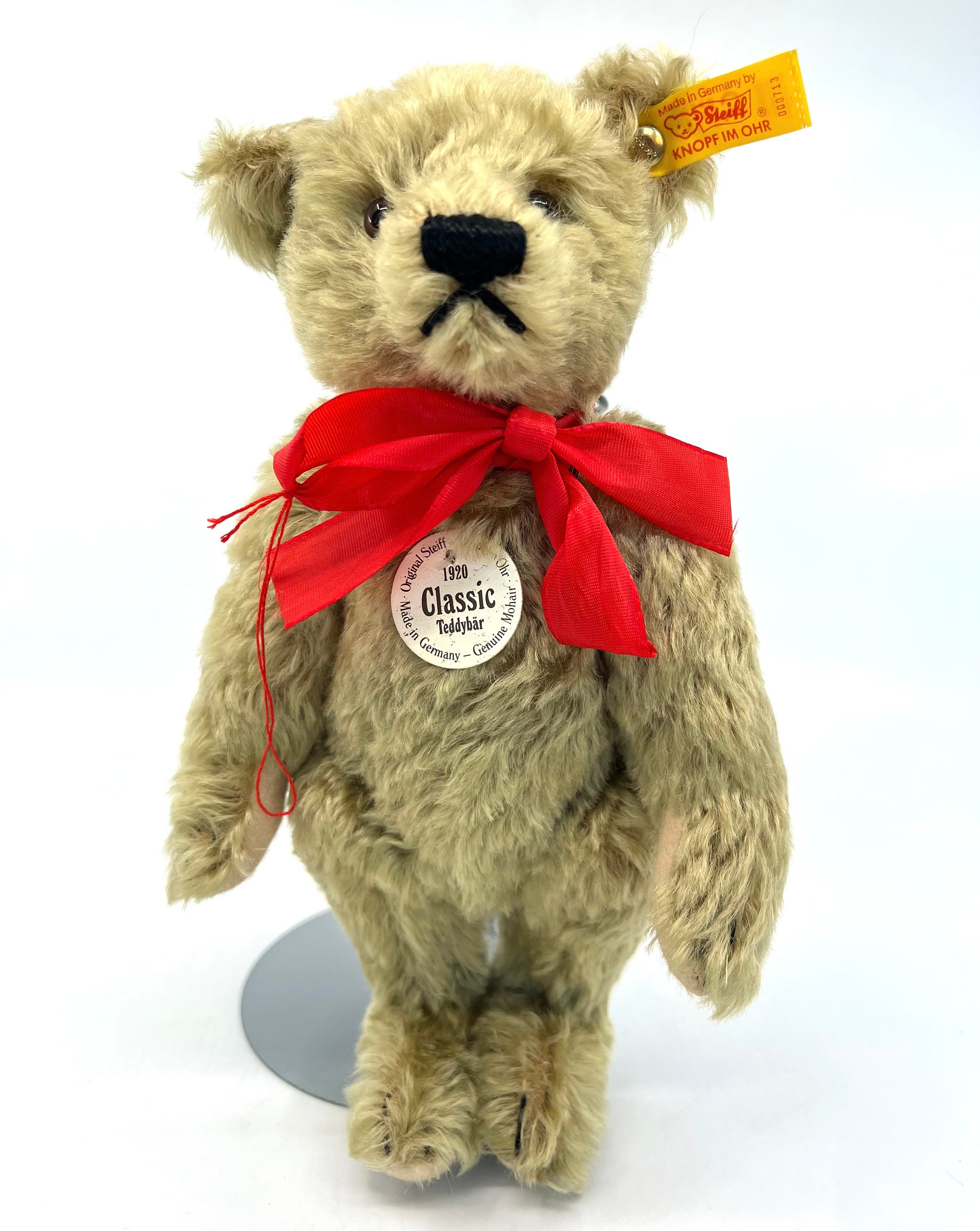 Steiff Classic 1920 Teddy Bear 2003 Brass Mohair Replica 25cm 10