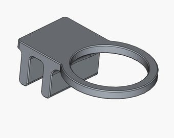 Cup Holder for Costco Shopping Cart | 80mm Wide Diameter for Large Tumblers, Stanleys, & Water Bottles | Secure Clip-On Attachment