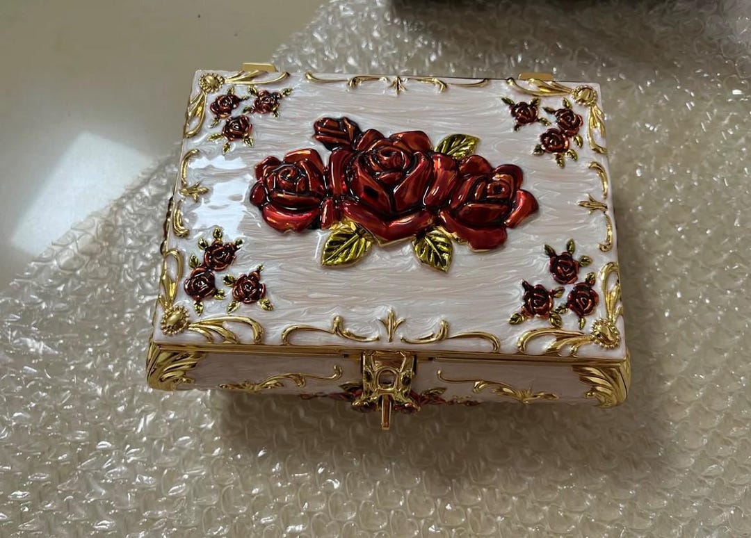 Vintage European Style Storage Box/ Large Capacity Desktop Storage Box ...