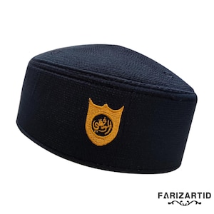 Malaysian Santri Cap – Sturdy Design, Comfortable to Wear All Day,Prayer Cap,Muslim Knit Cap,Religious Cap,Handmade Peci,Muslim Beanie