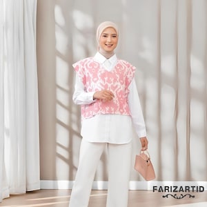 Women's Batik Outer Side Strap Vest Design for Unique Style,Women Dress,Women Formal Shirt,Women Blouse,Batik Blouse,Ethnic Dress