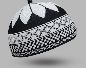 Rumin Strickmütze - Erhältlich in verschiedenen attraktiven Farben, Muslimische Strickmütze, Religiöse Mütze, Handgemachte Peci, Muslimische Mütze