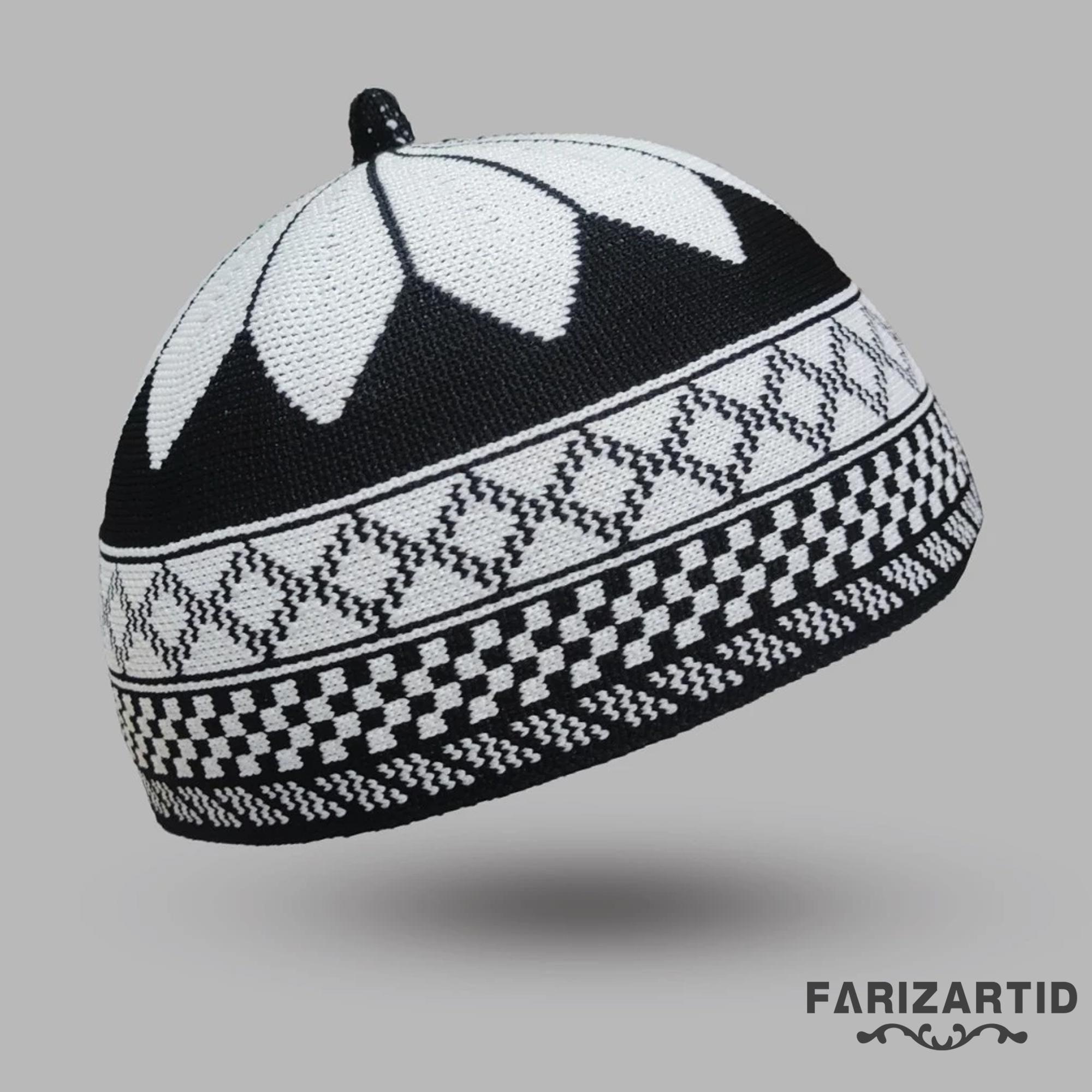 Bonnet De Prière Musulman Homme (Kufi) - Broderie Traditionnelle - Taille Unique 58-60cm - Pour Eid, Ramadan Et Prière