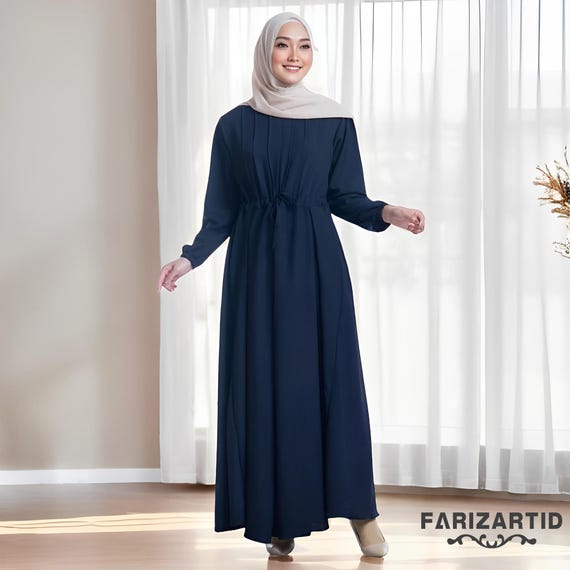 Melia Dress Gamis Plain Casual Daily Wear Hijab, Comfortable to Wear, muslimah Fashion, Muslim Women, Women Dress, Islamic Dress