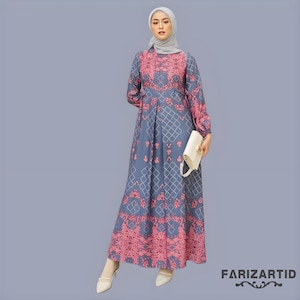 Vestido elegante Viona Gamis de tela Maksmara apto para la lactancia materna, vestido musulmán, vestido musulmán para boda, atuendo musulmán para mujer, vestido islámico para mujer