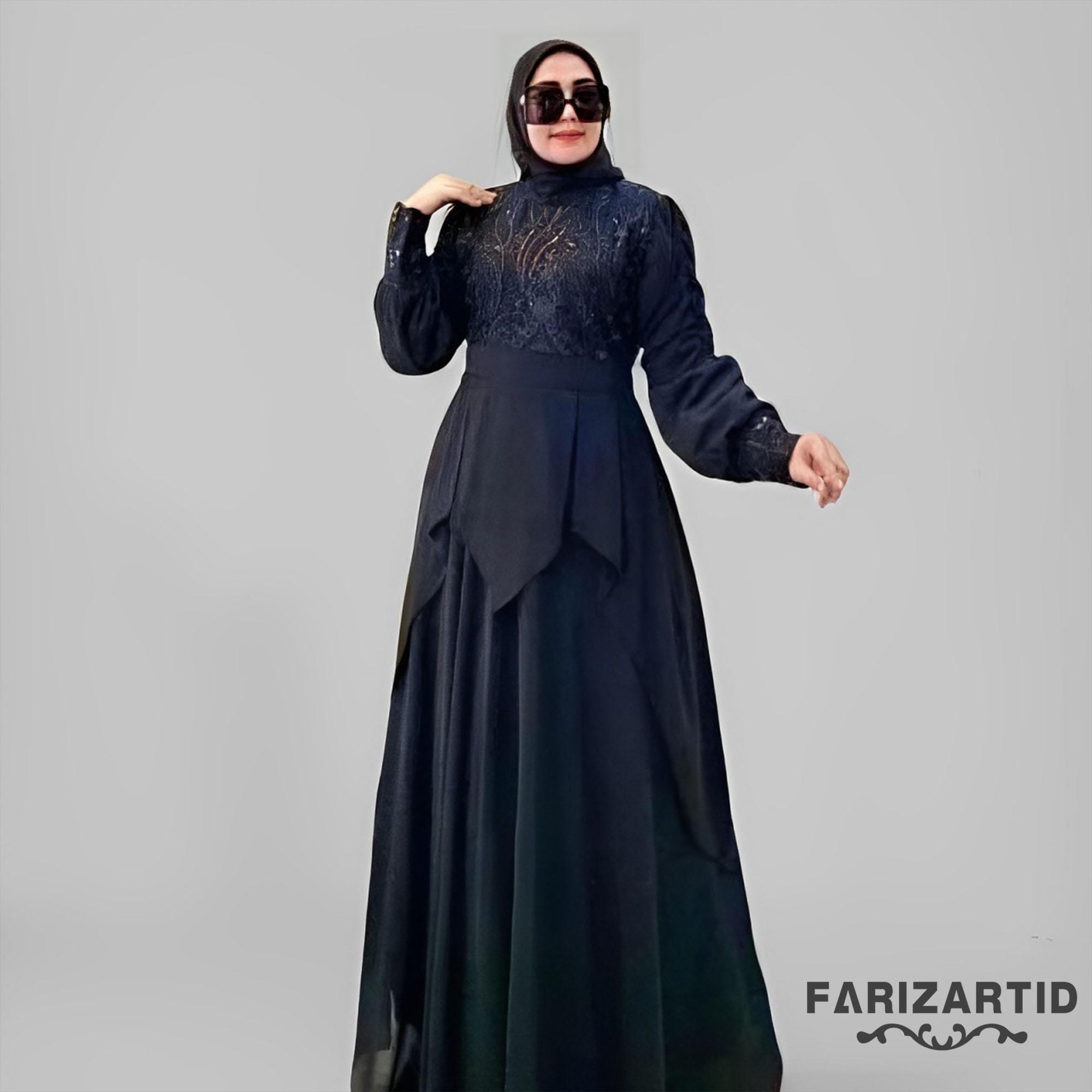 baju birthday party hijab