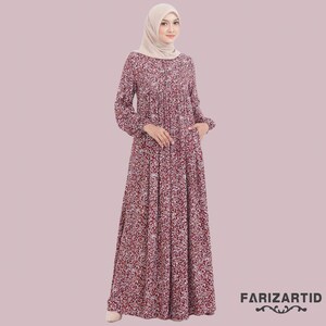 knee length dresses for ladies Kali Blue Floral Dress - DM exclusive