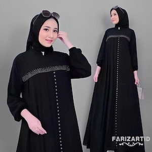 Vestido musulmán Azzahra: una elegante combinación de estilo y comodidad, vestido musulmán, vestido musulmán para bodas, atuendo musulmán para mujeres, vestido islámico para mujeres