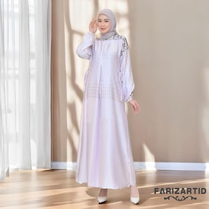 Vestido de seda Malika, elegante y cómodo, vestido musulmán, vestido musulmán para boda, atuendo musulmán para mujer, vestido islámico para mujer, vestido islámico