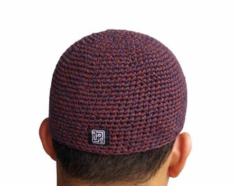 Stylish And Comfortable Al-Muzzammil Knit Peci for Worship, Muslim Knit Cap, Religious Cap, Handmade Peci, Muslim Beanie