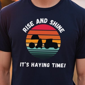 Retro Hay Farmer T-shirt, Gift for Tractor Driver, Rural Farm Country Life Tee