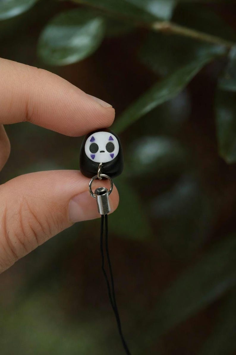 Ghibli Collection Charm, Phone Bag Accessory, Kawaii Companion No face
