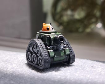Catzooka keycap | Artisan keycaps | Cat tank