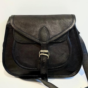 Women&#39;s Saddle bag Saddle Purse Black Leather Women bag Leather Cross Body Bags For Women Sling Shoulder Bag Women Travel bag Gift for Her