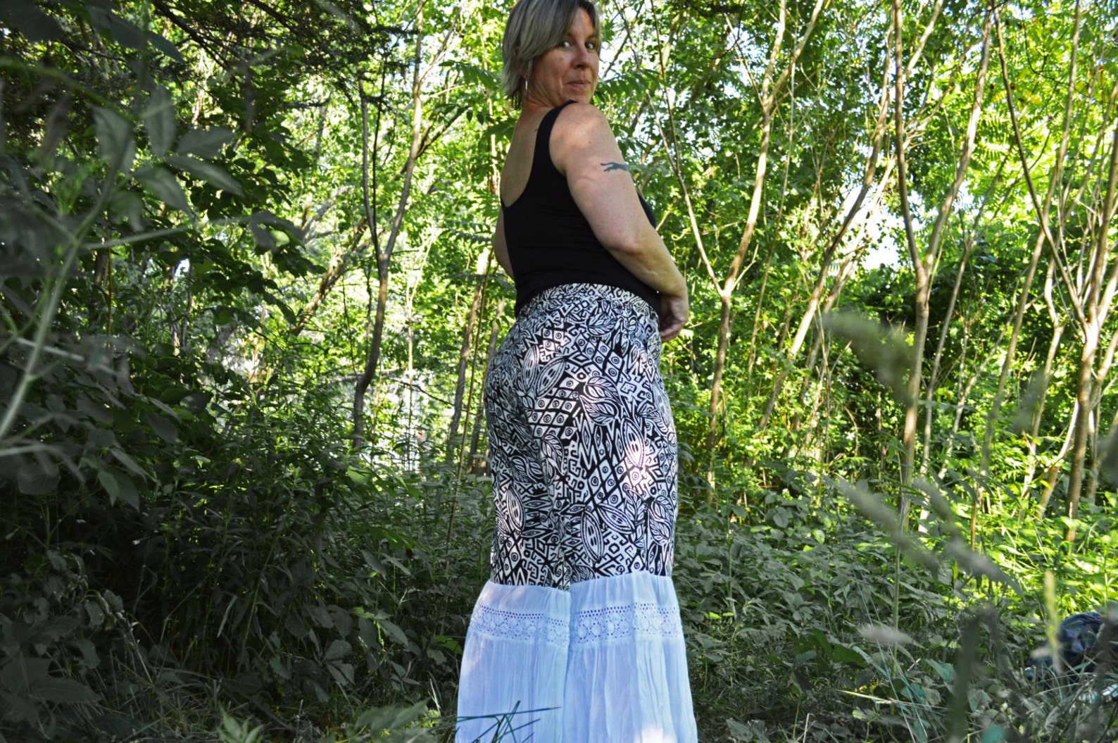 Black & White Jungle Pants Dance Pants Festival Pants Etsy