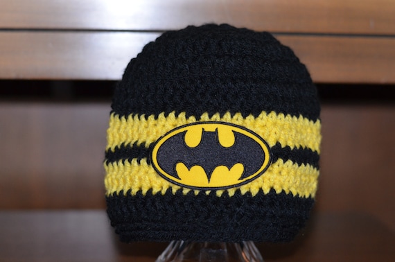 Items similar to Batman Beanie Hat - Sizes 0-3 through 4 ...
