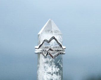 Mountain Reflection Stacking Ring