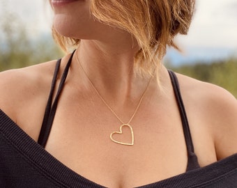 Heart Necklace in Gold