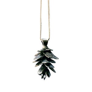 Collar de piña Colgante de Plata Charm